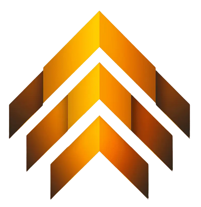 Orange Vector Pointing Up