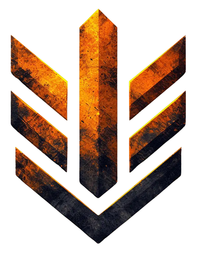 Mission Symbol Orange and Black