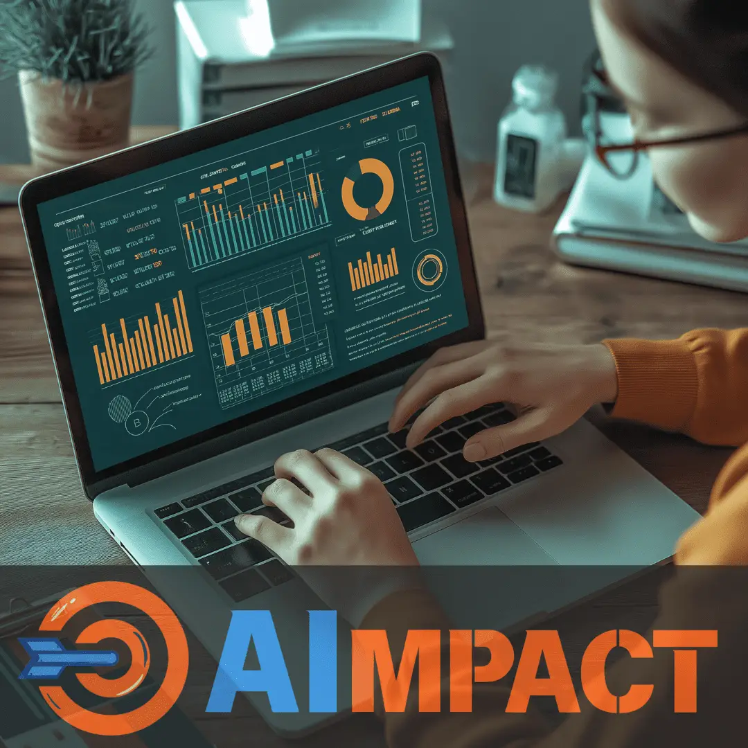 AI-Powered SEO with Laptop Screen